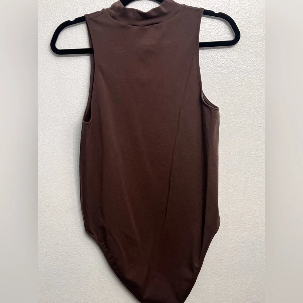 a new day Sleeveless Brown Bodysuit - Picture 4 of 5
